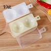 Nonstick Egg Cooker Dual-Cavity Microwave Poacher, Steamer with Lid Easy Clean Poacher Handle, Poaching Maker, Kitchen Breakfast Gadget Anti Scalding