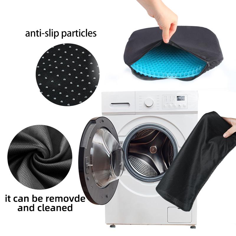Gel Seat Cushion Summer Breathable Honeycomb Design For Pressure Relief Back Tailbone Pain - Home Office Wheelchair Chair Cars