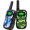Confezione da 2 Walkie Talkie per Bambini con Torcia e Schermo LCD, Portata Lunga 3 Miglia, Perfetti per Avventure all'Aperto, Campeggio ed Escursionismo