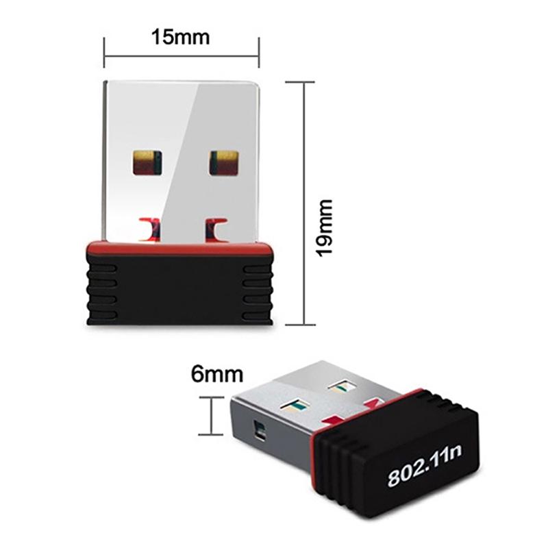 Mini USB Wi-Fi Adapter 2.4G Wireless Network Card USB 2.0 WiFi Ethernet Receiver Dongle 802.11 b/g/n For PC Computer Accessories