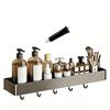 Wall-Mounted Bathroom Shelf Rustproof Aluminum Shower Caddy with Drain Holes Heavy Duty Storage Shelf for Kitchen Laundry Room