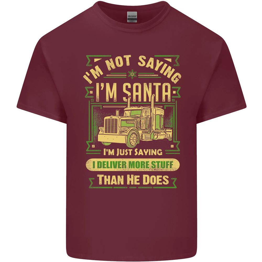 Not Santa Delivery Driver Christmas Funny Unisexs Cotton TShirt Tee Top S