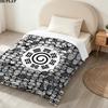 Uzumaki Naruto Printed Flannel Blanket, soft throw for bedroom sofa, washable, Christmas present, great gift.