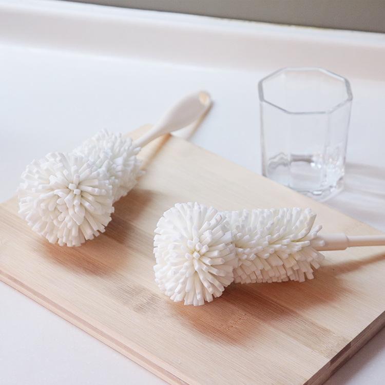 Kitchen Cleaning Brush Long Handle Sponge Brush Bottle Cleaning Brush Baby Bottle Cleaner Kitchen Supplies