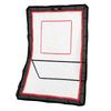 Lacrosse Rebounder for Backyard, 5x7 Ft Volleyball Bounce Back Net, Pitchback Throwback Baseball Softball Return Training Screen, Adjustable Angle
