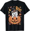 Westie Costume Pumpkin Halloween West Highland White Terrier T-Shirt