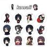 500Pcs Naruto Itachi Uchiha Chibi Sticker Roll, Cute Multi-Expression Anime Decals for DIY, Planner & Gift Decor
