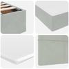 Storage Bed with Mattress Light Grey 120 x 200 cm Velvet