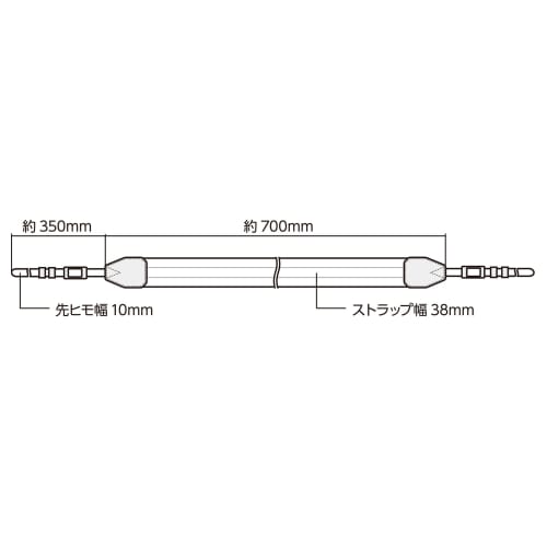 HAKUBA Camera Strap Luft Design Twill Neck Strap 38 for SLR KST-65T38 Black Shoulder Strap 38mm Width Flexible Neck Strap Easy To Wrap Around Your Han