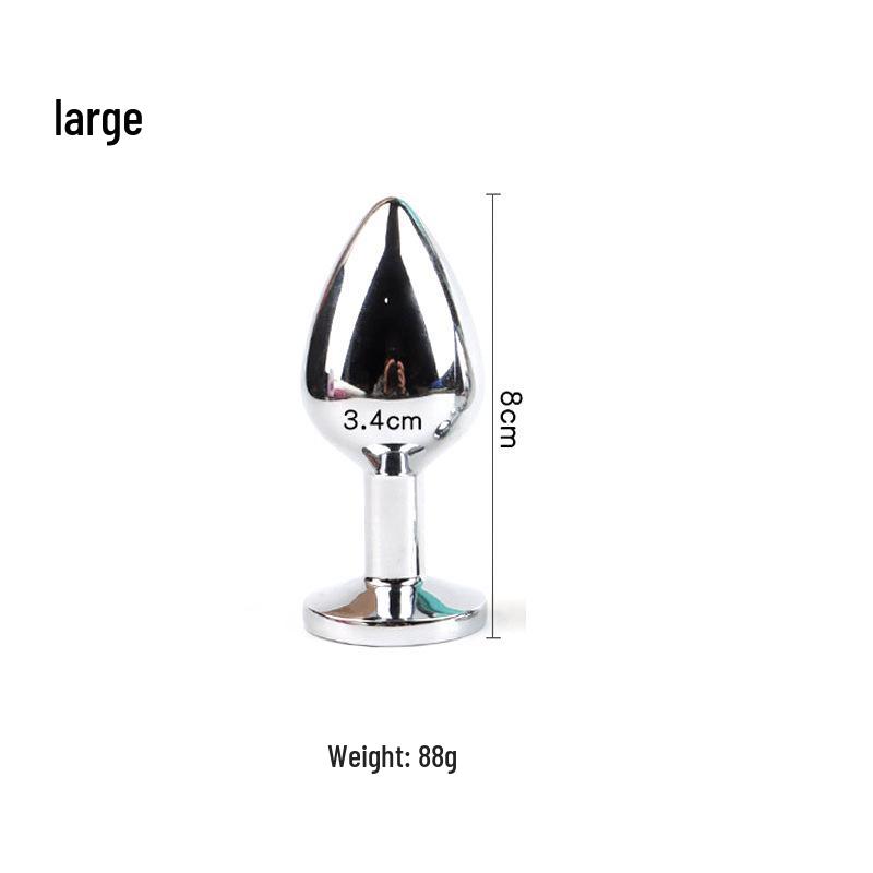 Round Metal Butt Plug: Wearable Anal Dilator for Discreet Flirting and Fun