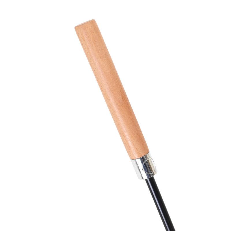 New 8-bone automatic solid wood long-handled straight pole umbrella men's business gift umbrella pattern