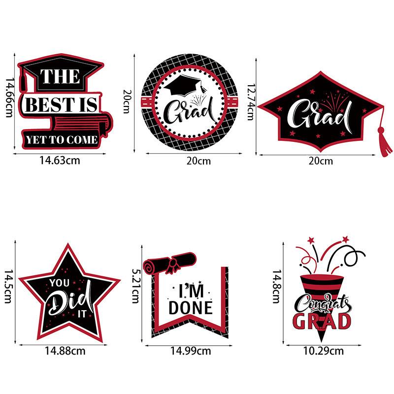 Honeycomb Decor Graduation Ball Set Of Six With Paper Fan For Event Celebration