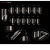 120Pcs Ultra-Thin French Nail Forms 12 Sizes Perfect C-Curve Nail Extension Forms Quick Extension Transparent Nail Dual Forms