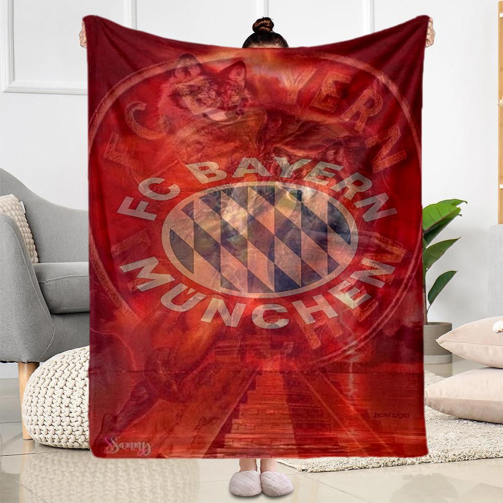 Bayern Munich Blanket Ultra-Soft Suitable for Bed Livingroom Bedding for All Seasons Stylish Decor Gift for Travel Home Birthdays