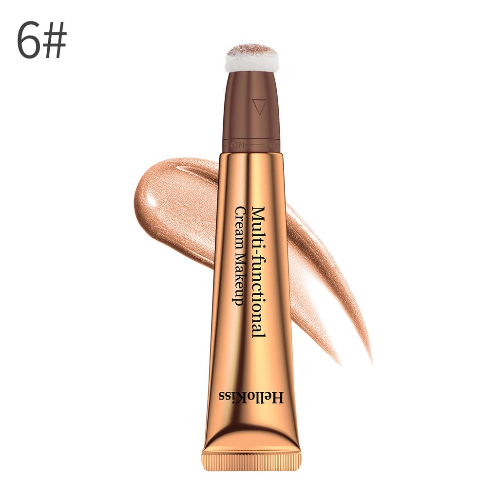 Blush High-gloss Grooming Multi-functional Makeup Pen, Pearlescent Fine Glitter Brightening Facial Grooming Cream
