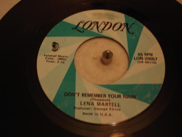 

7inch Record LENA MARTELL Dont Remember Your Name LON20057 London Records 1970 US Pop Used