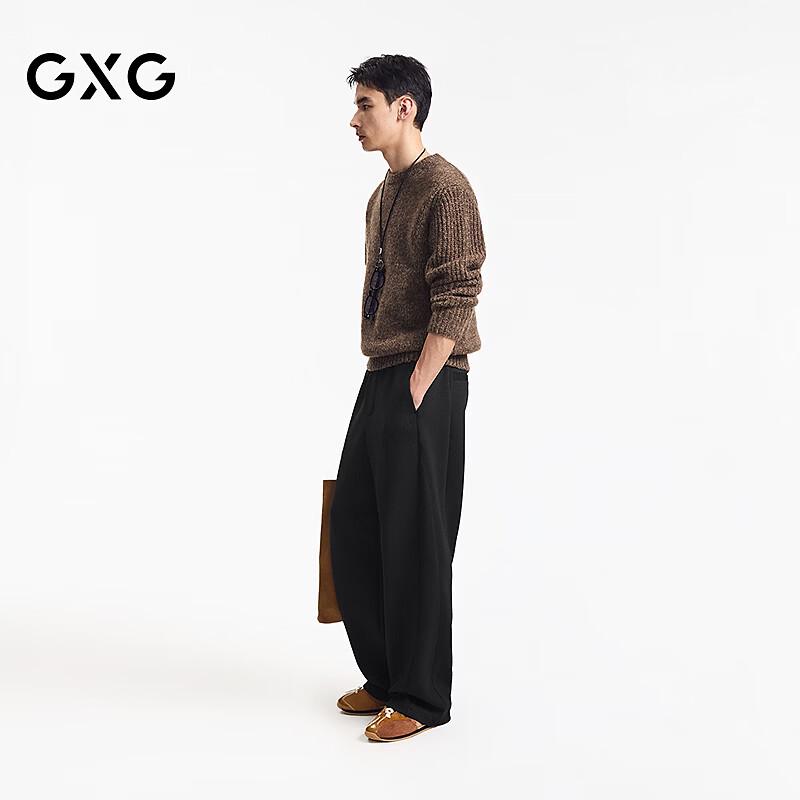 GXG Men's Flecked Wool Blend Crew Neck Sweater