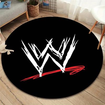 WWE Round Area Rug,Carpet Rug for Living Room Bedroom Sofa Playroom Decor,Non-slip Floor Mat