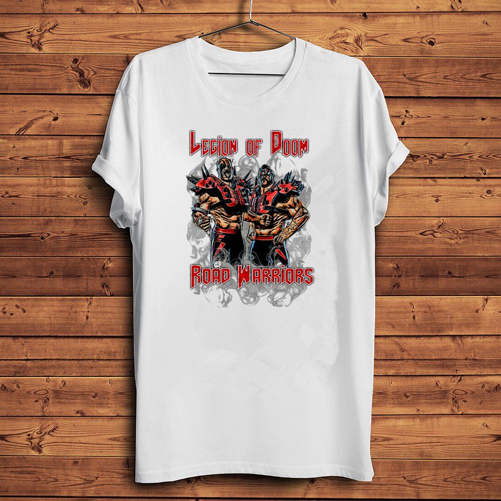 Legion of Doom TShirt WWF Road Warriors Tees Unisexs Fighting Shirts Cool Streetwear Hipster Tops