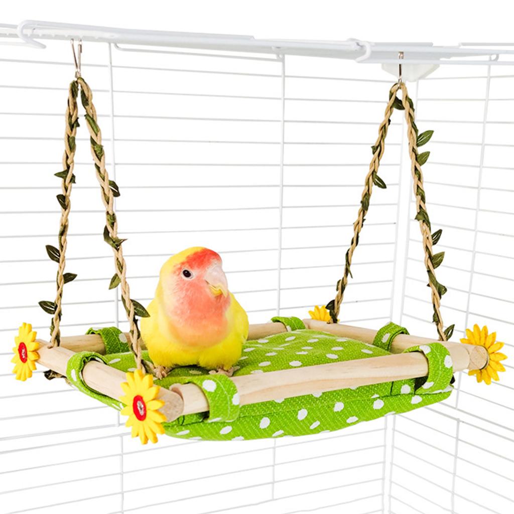 Bird Standing Perch for Parrots Birdcage Warm Swing Hammock Bed Bird Resting Sleeping Bed Cockatiels Lovebirds Swing Toy