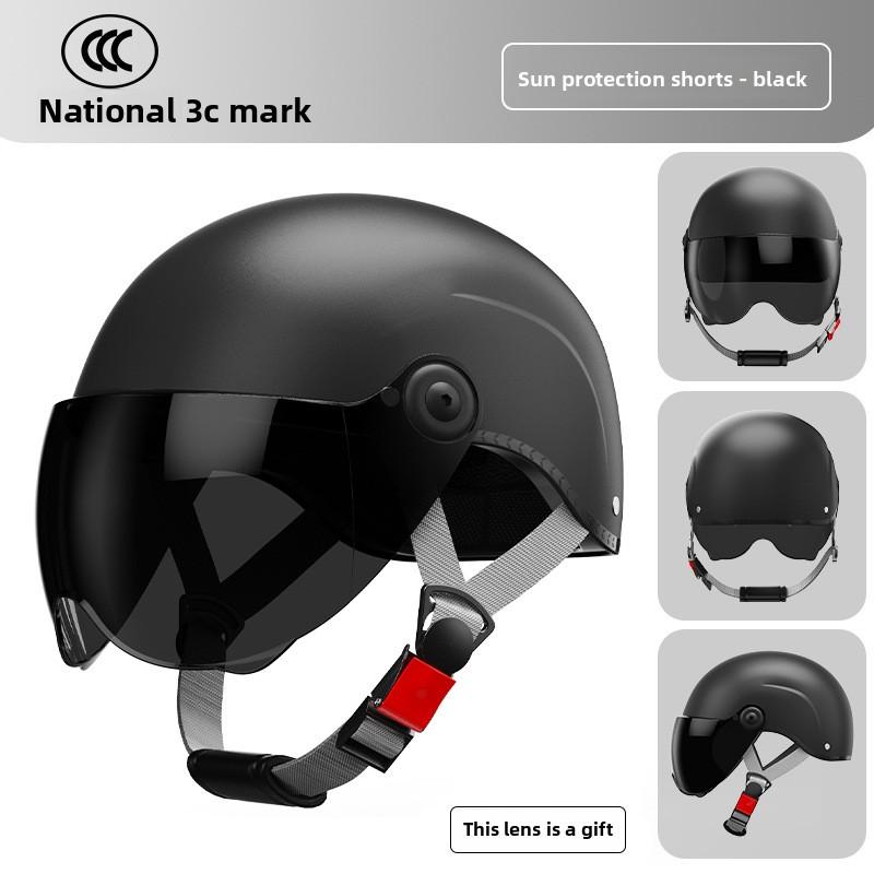 Electric Car Helmet Men and Women Cute Half Helmet