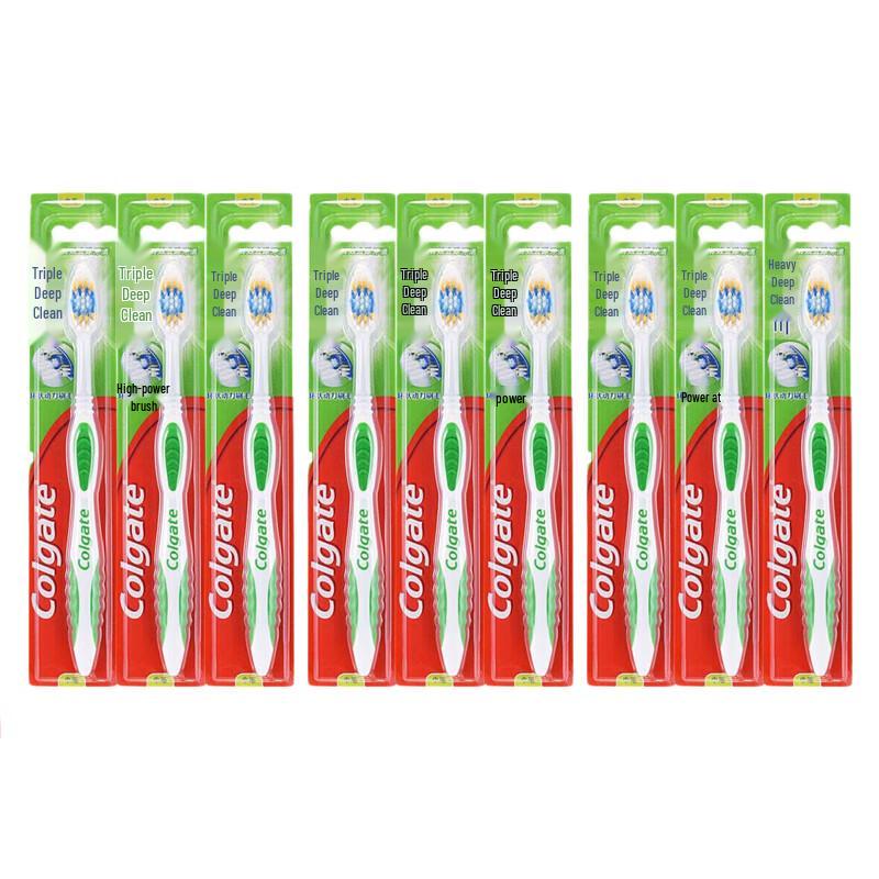 Colgate Triple Deep Clean Soft Toothbrush (9-Pack)