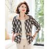 Pa Si Te Women's Diamond Plaid Casual Jacket