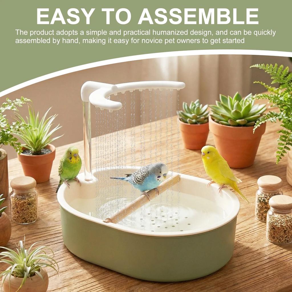 Automatic Parrot Bird Bath Tub USB Electric Pet Circulating Water Flow Bird Bathtub Shower Fountain Pet Supplies
