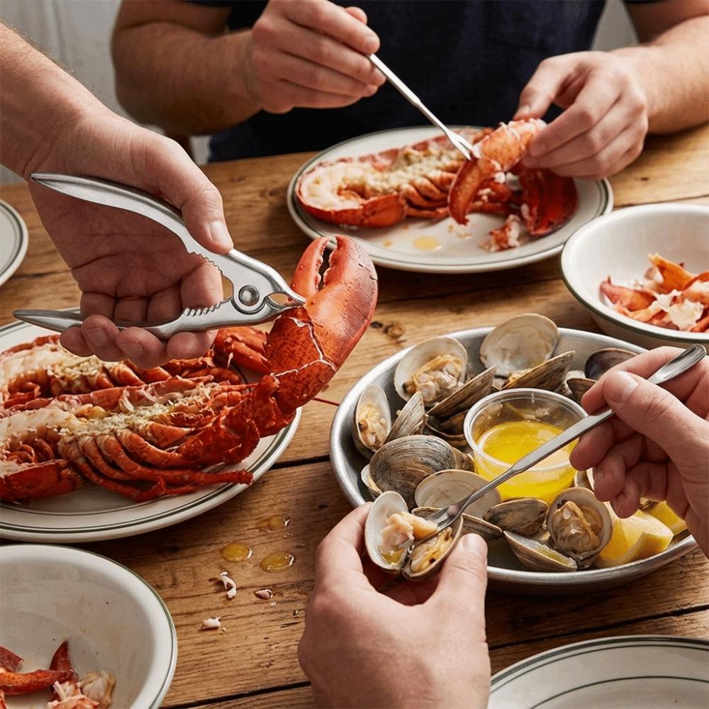 3Pcs Durable Seafood Utensil Hard Texture Crab Pick Food Grade Crab Fork Catering Use
