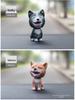 Bulldog Bobblehead Car Ornament | Cute Resin Dashboard Decor