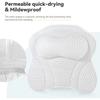 Bathtub Pillow for Tub Bath Pillow for Neck Back Support with Strong Suction Cups Soft Spa Bath Pillow