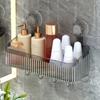 Organizer Shower Storage Rack Punch Free Bathroom Shower Basket Suction Cup Shelf  Kitchen