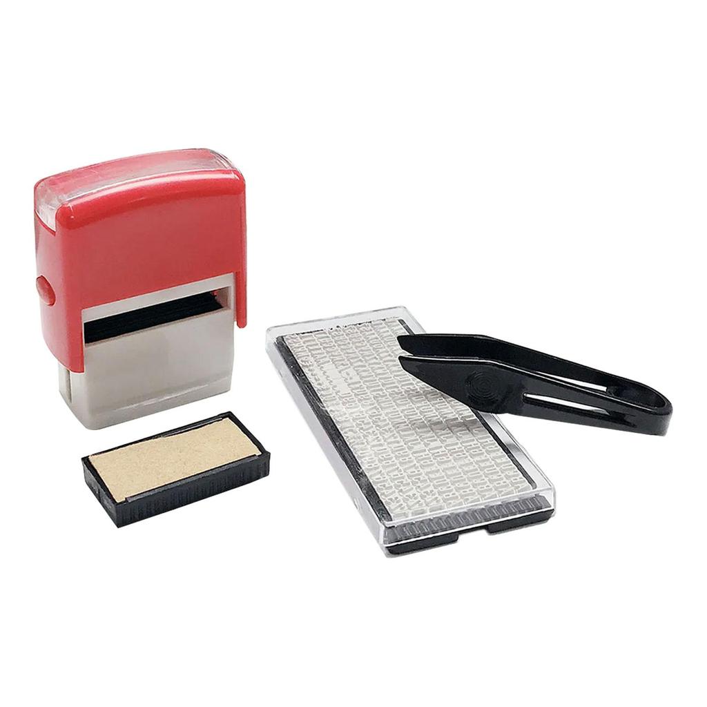 Self Inking Rubber Stamp Date DIY Custom for Legal Inventory Stamps Notary