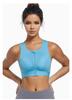 Women's Wireless Sports Bra - Front Zipper, Anti-Sag, Shockproof, Plus Size, Beautiful Back Design for Fitness and Running