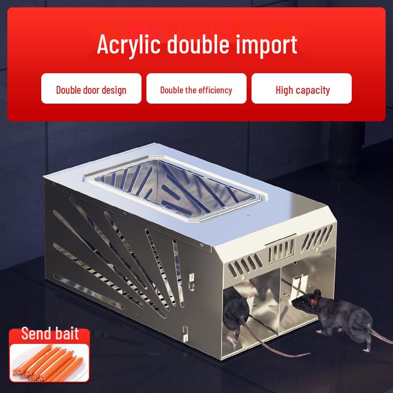 Automatic Mouse Trap Cage: Efficiently Capture and Repel Rodents