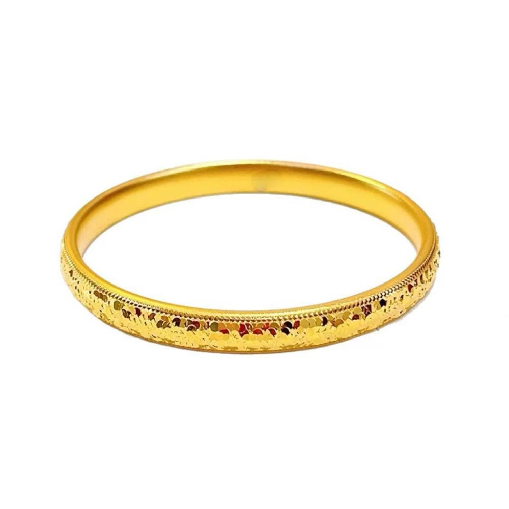 Holographic Ice Breaker Gold Bracelets Fish Scale Pattern Shiny Cuff Starry Golden Bangles Wedding