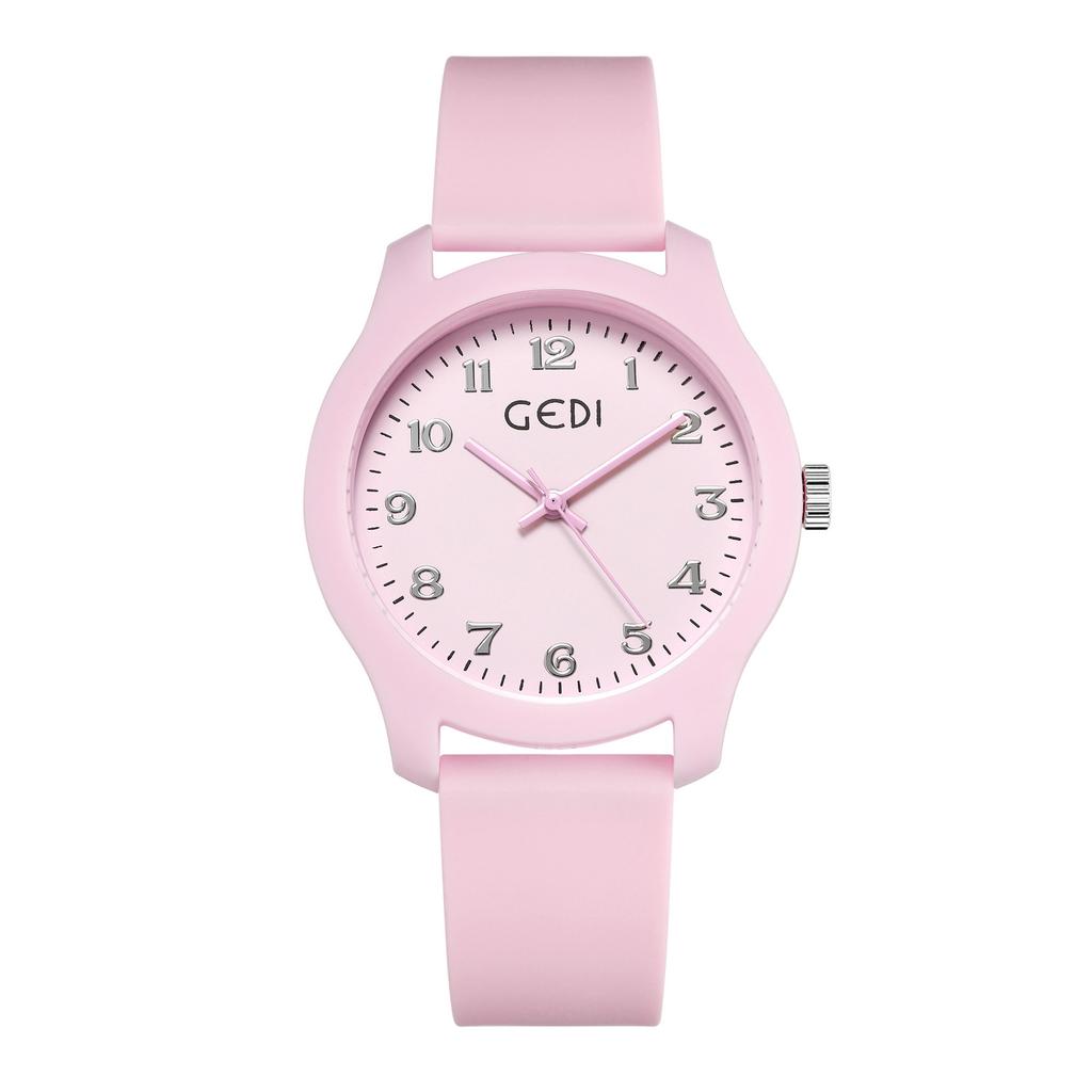 Simple Student Watch Candy Color Niche Waterproof Silicone Watch Ladies Versatile Quartz Watch