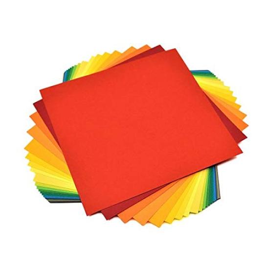 Origami Studio Tanto Standard 50 50 Premium Origami Paper for Beginners and Advanced Artists in Taro's Paper, 15cm, Double-Sided Color, Colors,