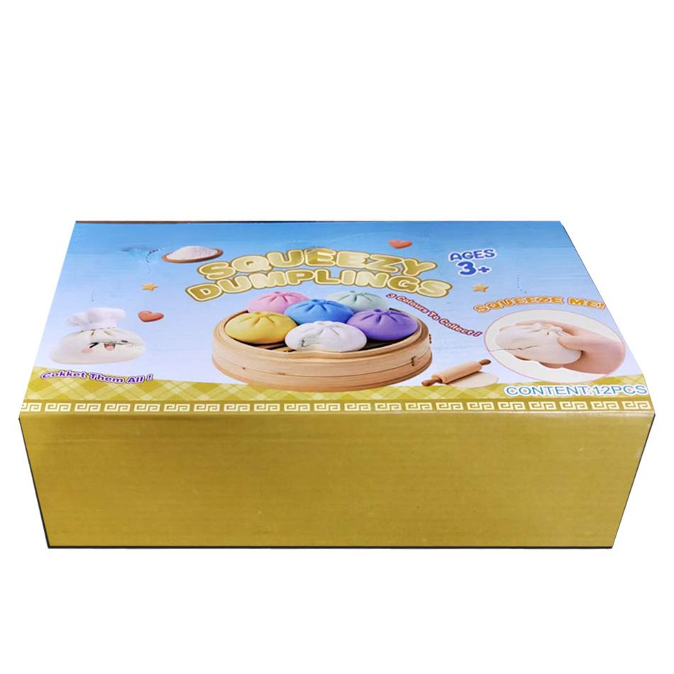 Simulert Dumpling Squishy Avslappende Lindre Angst Antistress Øke Lykke Gjenbrukbar Tilbakeførende Klemme Avlastningsleke Barnevennlig Underholdende Morsom