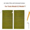HEPA Innenraumfilter inklusive Aktivkohle-Ersatz für Tesla Model 3 / Model Y