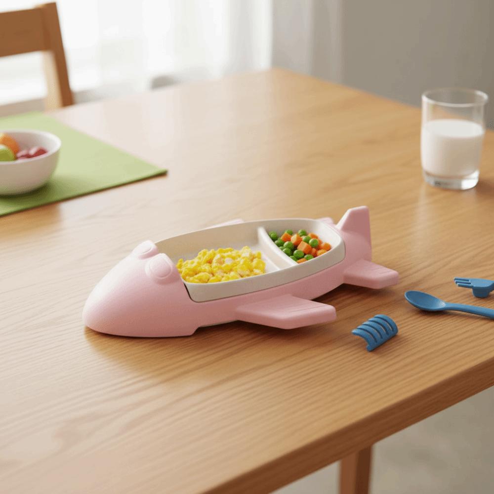 Deepened Food Tray Cartoon Dinning Plate Eco-friendly Food Dish  Gifts