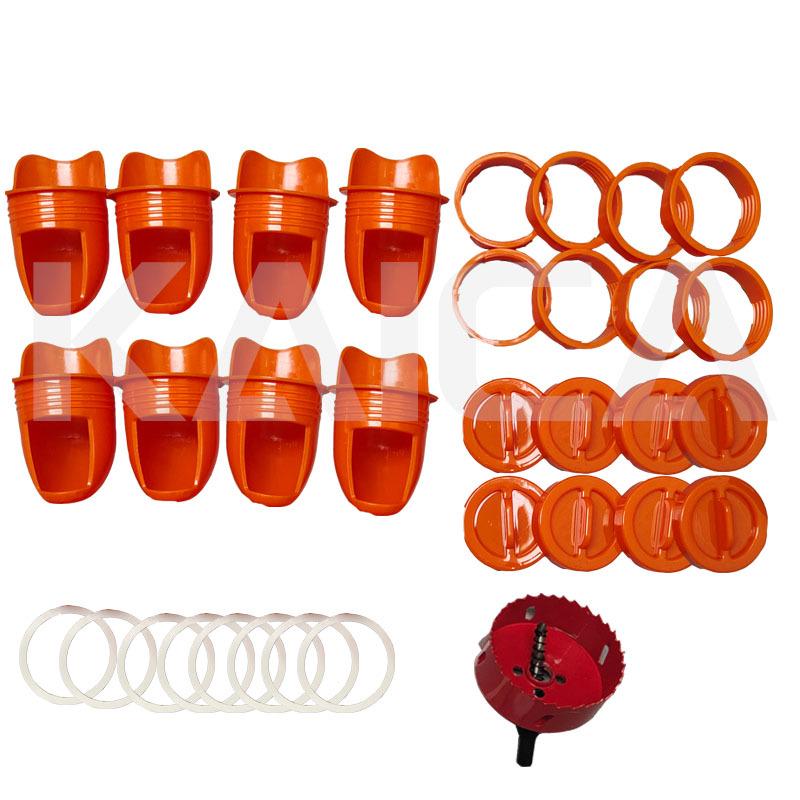 Windproof Rainproof Gravity Poultry Feeder for Chickens & Ducks
