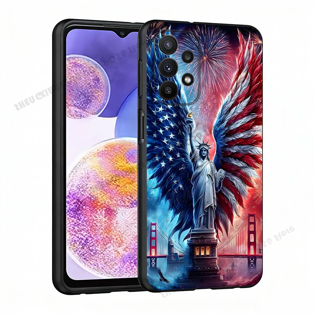 

Happy Independence Day Phone Case For Samsung A21 31 51 53 71 20 22 30 32 42 50 01 02 10 11 4G 5G Cover Samsung A53 5G