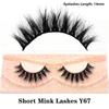 FOXESJI Short False Eyelashes Eye Lashes Extension Mink Fluffy Soft Cross Lash 12mm-15mm Handmade Natural Short Eyelashes Makeup