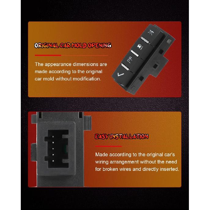 cciyu Car Driver Information Center Switch Fits for Chevrolet Tahoe 2007-2013, 2007-2014 Silverado Suburban Avalanche Express Savana Sierra Yukon XL