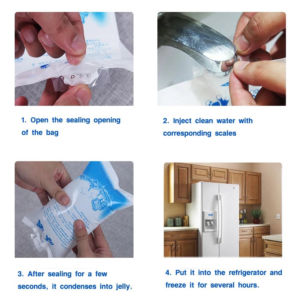Food Keep Water Injection Refrigerate Icing Bags Cooler Bag Gel Dry Ice Pack