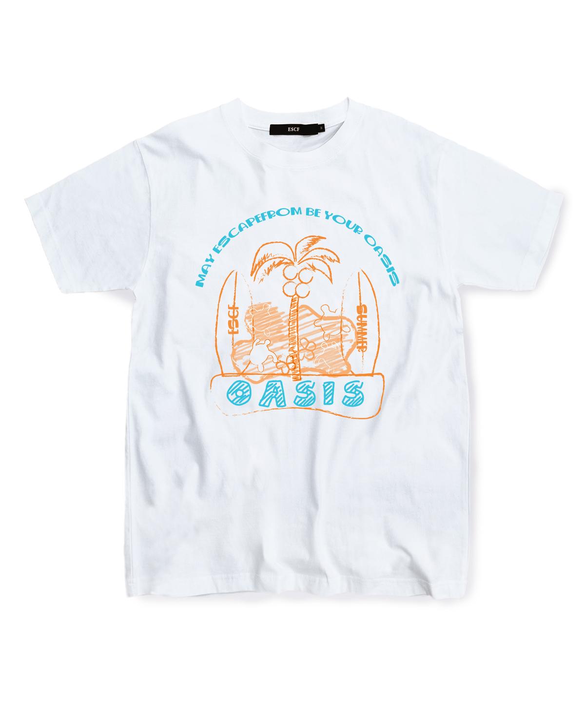 Escape From Aqua Orange Escf Oasis T-Shirt White L
