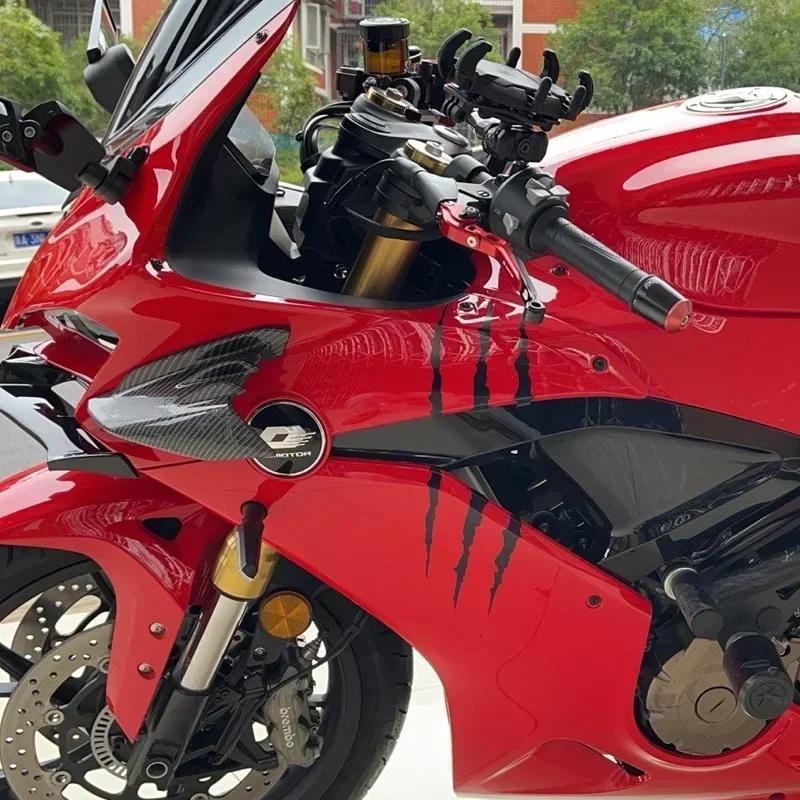 New 2PCS Motorcycle Monster Claw Scratch Stickers DIY Motocross Helmet Vinyl Decals for Aprilia KTM Kawasaki YAMAHA SUZUKI HONDA