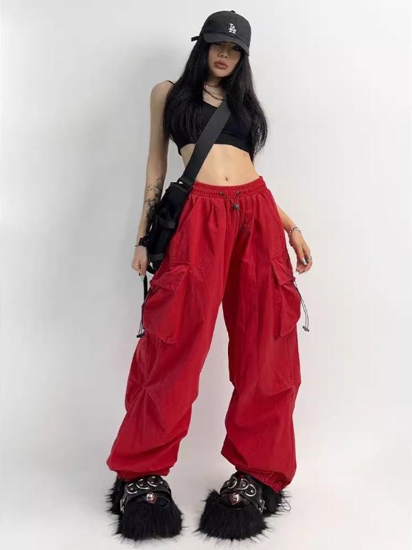 Trendy High Waist Loose Cargo Joggers for Women