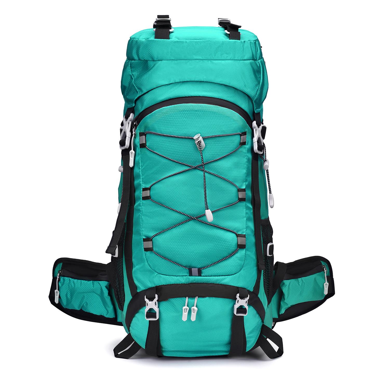 

Multifunctional 60L Off-Road Hiking Bag Outdoor Large Capacity Water-Proof Camping Backpack Hiking Hiking Bag 56-75L зелений
